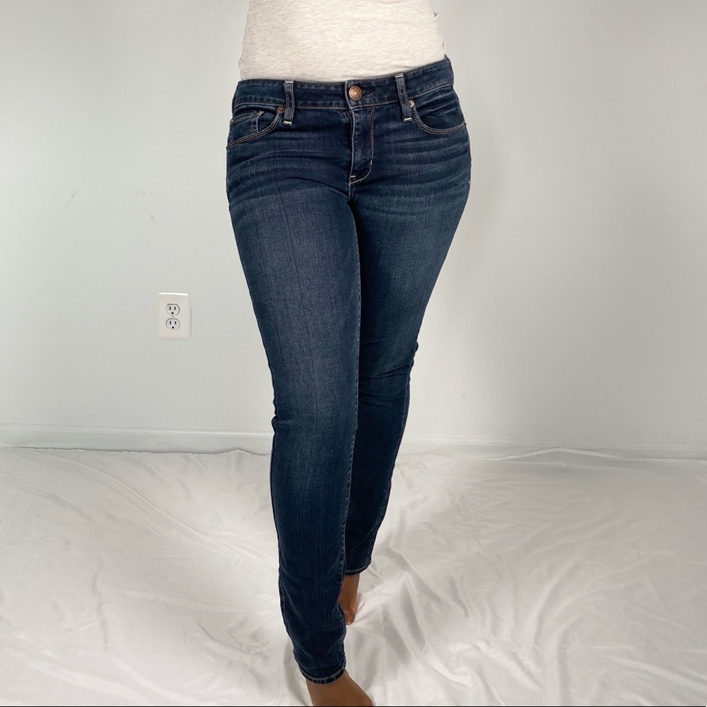 American Eagle Dark Blue Skinny Jeans Size 10